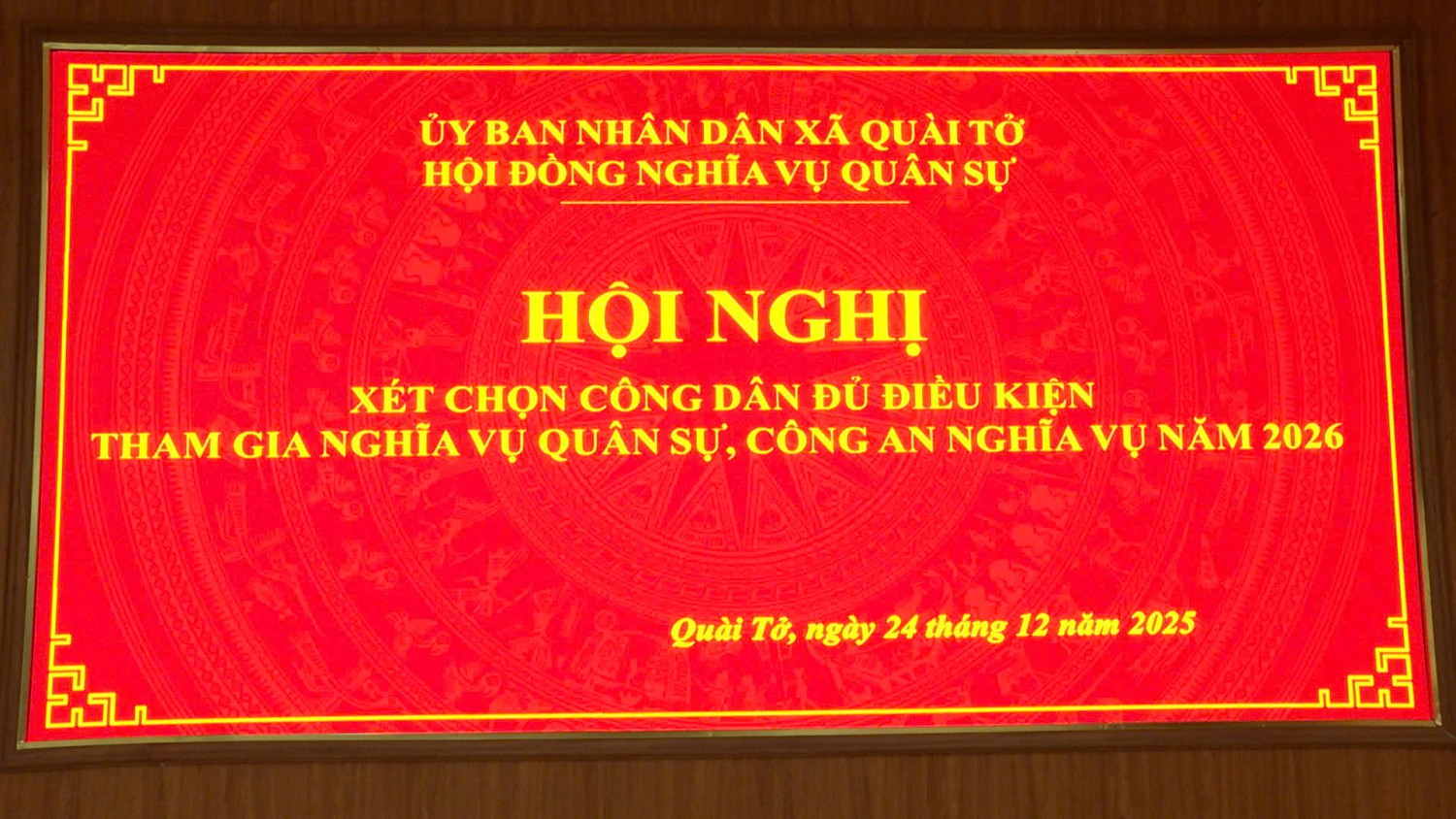 Quài Tở xét chọn công dân đủ điều kiện tham gia nghĩa vụ quân sự, công an năm 2026