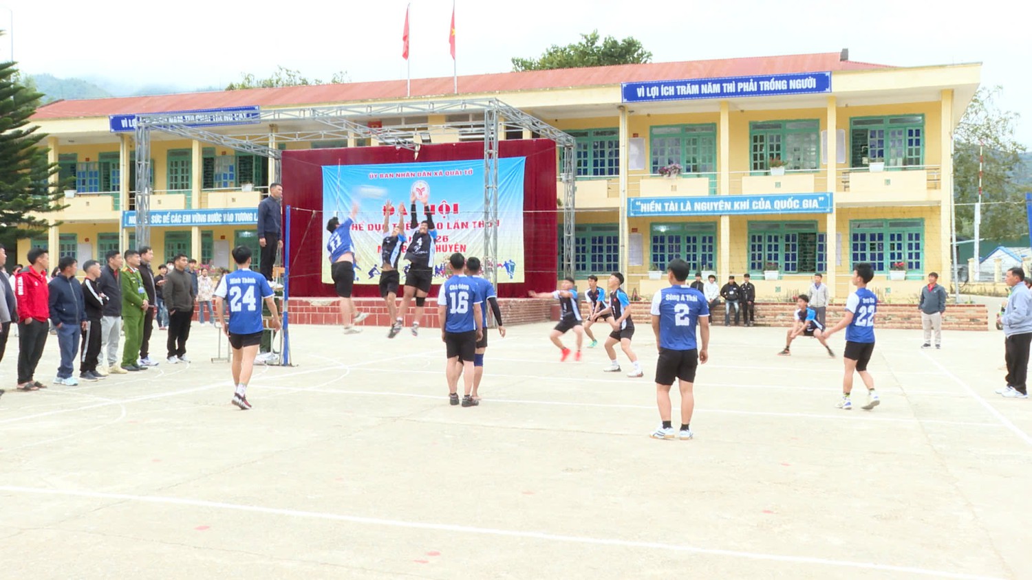 🏐 SÔI NỔI GIẢI BÓNG CHUYỀN TRONG KHUÔN KHỔ ĐẠI HỘI THỂ DỤC THỂ THAO XÃ QUÀI TỞ LẦN THỨ NHẤT