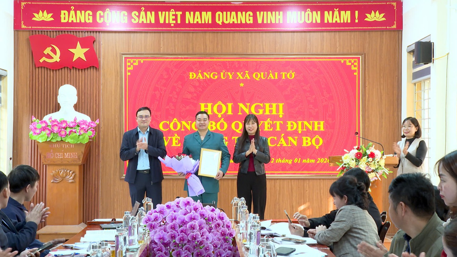 Hội nghị công bố quyết định về công tác cán bộ tại...