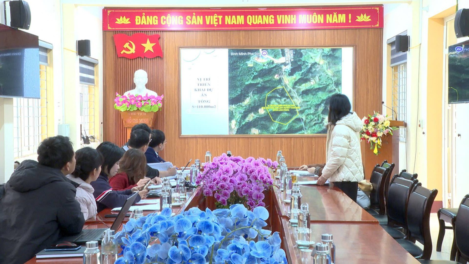 LÀM VIỆC VỀ DỰ ÁN KHU VĂN HÓA TÂM LINH (CHÙA LINH PHÚC) TẠI XÃ QUÀI TỞ