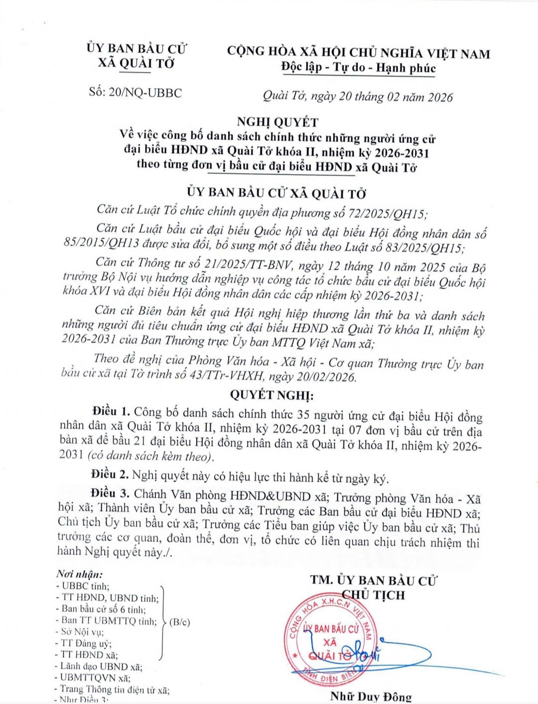 📢 DANH SÁCH CHÍNH THỨC 35 NGƯỜI ỨNG CỬ ĐẠI BIỂU...