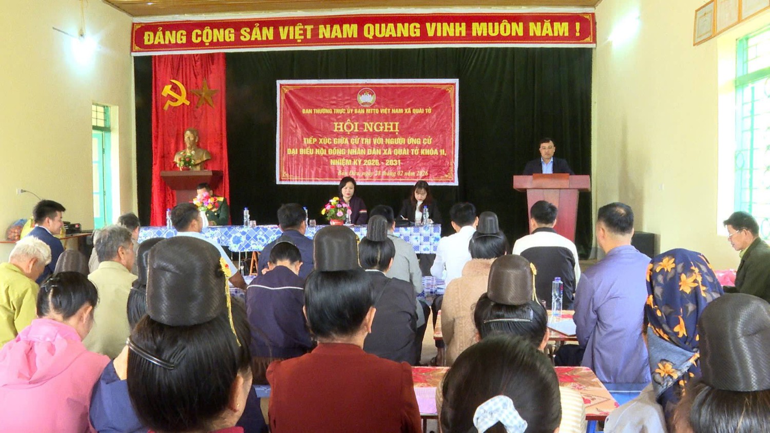 Hội nghị tiếp xúc cử tri với người ứng cử đại biểu HĐND xã Quài Tở khóa II, nhiệm kỳ 2026 - 2031