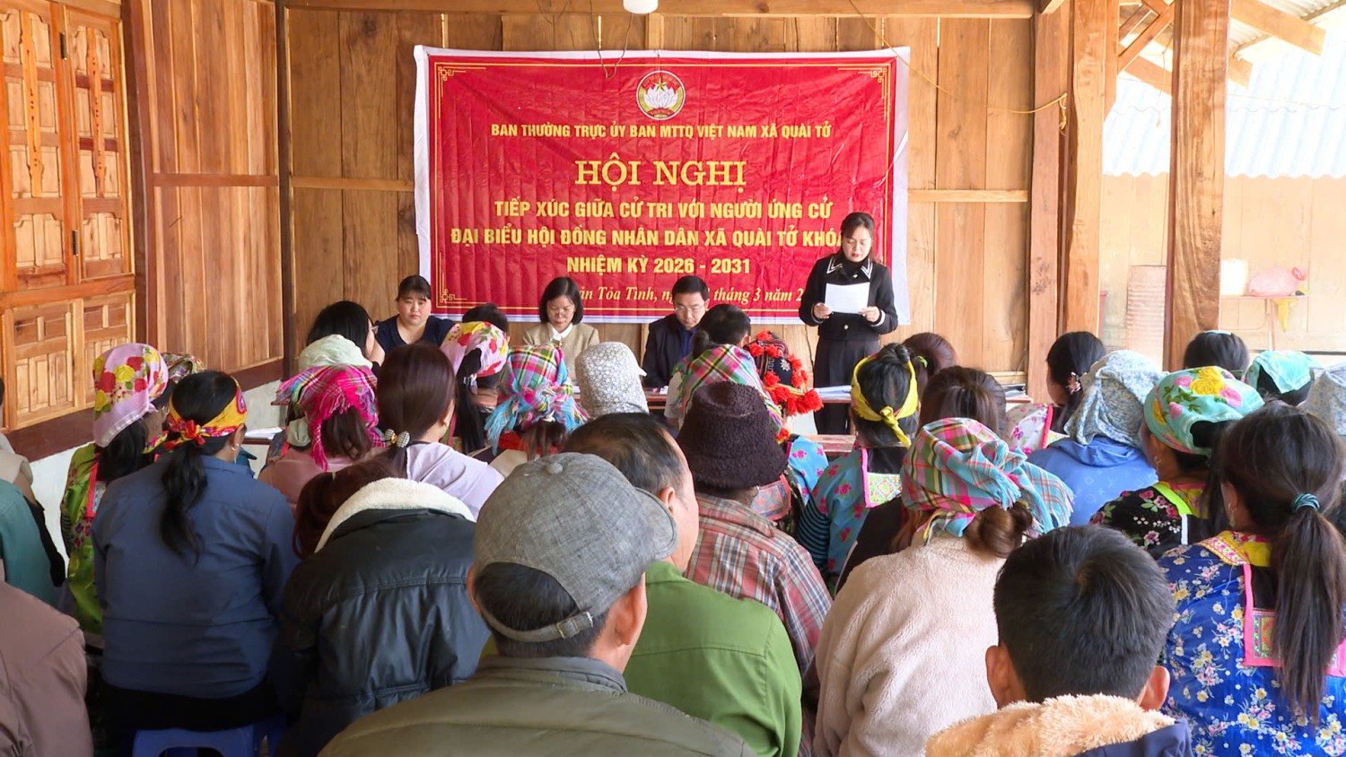 Đơn vị bầu cử số 6: Tiếp xúc cử tri vận động bầu cử đại biểu HĐND xã Quài Tở khóa II, nhiệm kỳ 2026 - 2031