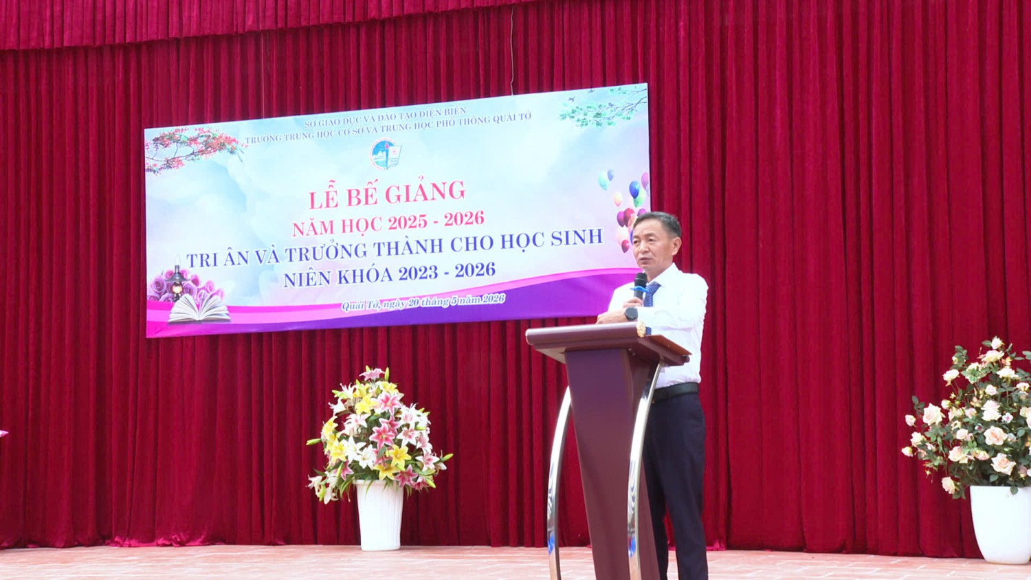 Trường THCS&THPT Quài Tở tổ chức Lễ tổng kết năm học 2025–2026 và tri ân, trưởng thành cho học sinh lớp 12