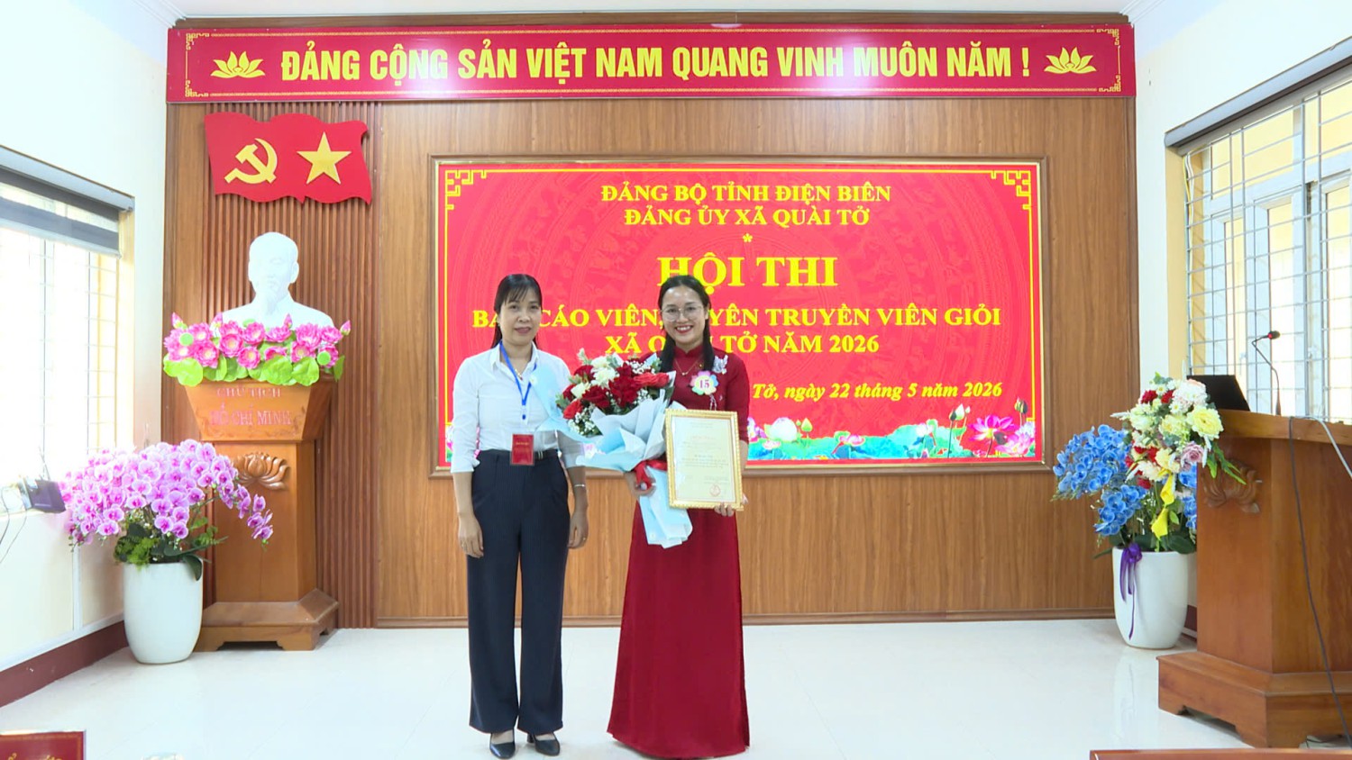 Sôi nổi Hội thi Báo cáo viên, tuyên truyền viên giỏi xã Quài Tở năm 2026