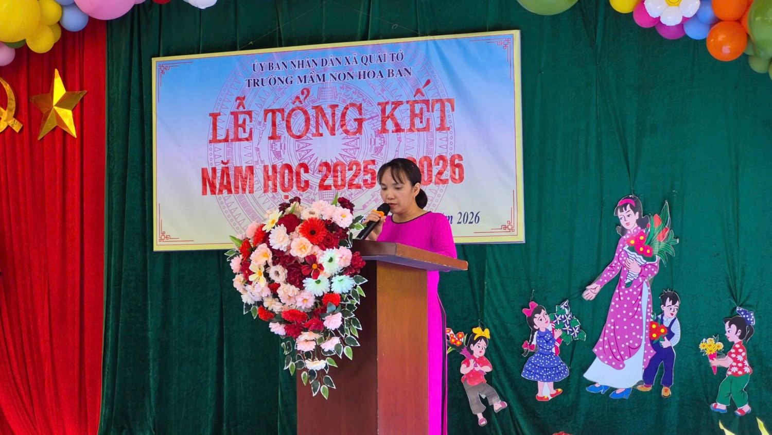 TRƯỜNG MẦM NON HOA BAN TỔNG KẾT NĂM HỌC 2025 - 2026