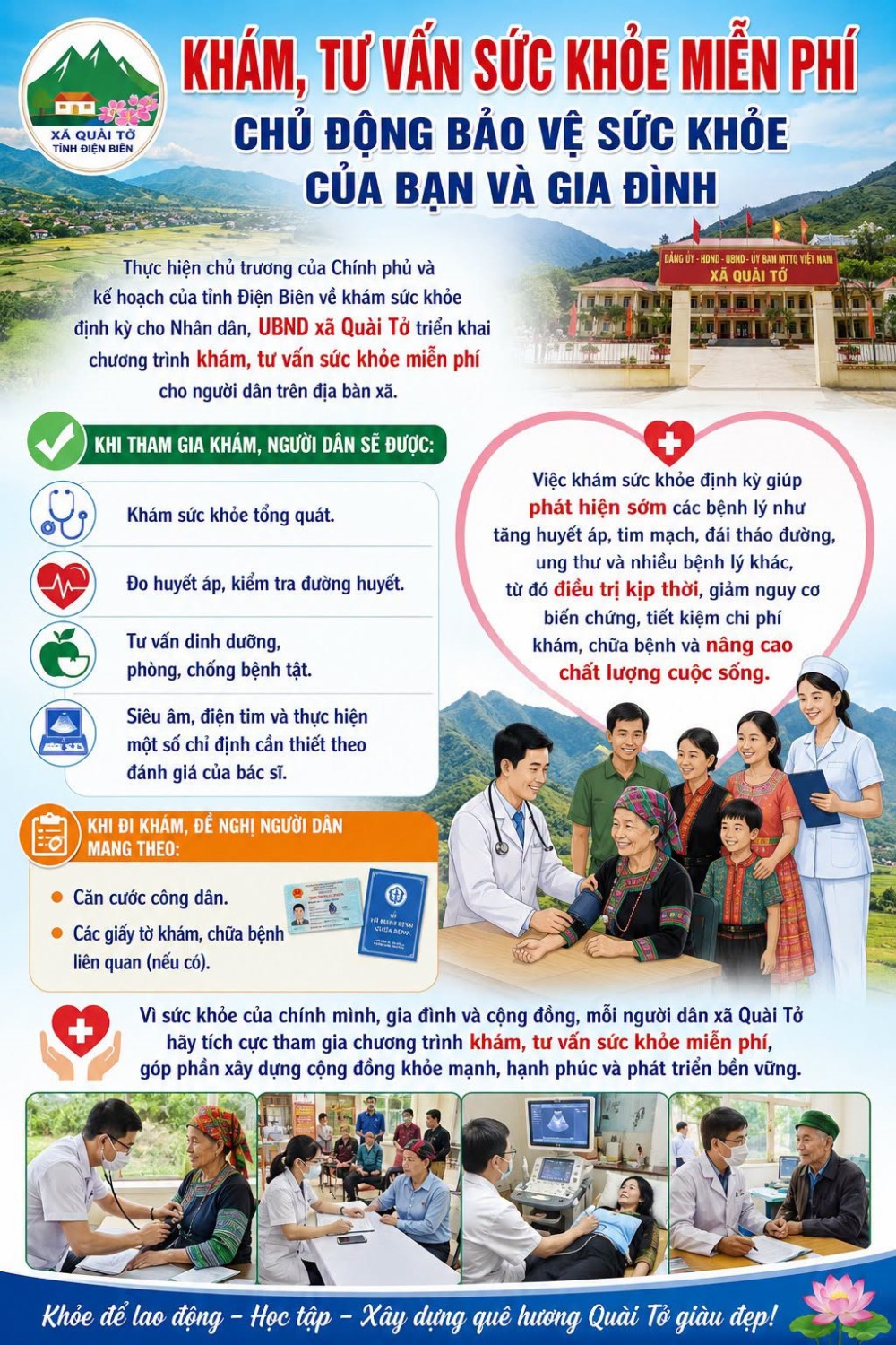 📢 📢 **KHÁM, TƯ VẤN SỨC KHỎE MIỄN PHÍ – CHỦ ĐỘNG BẢO VỆ SỨC KHỎE CỦA BẠN VÀ GIA ĐÌNH**