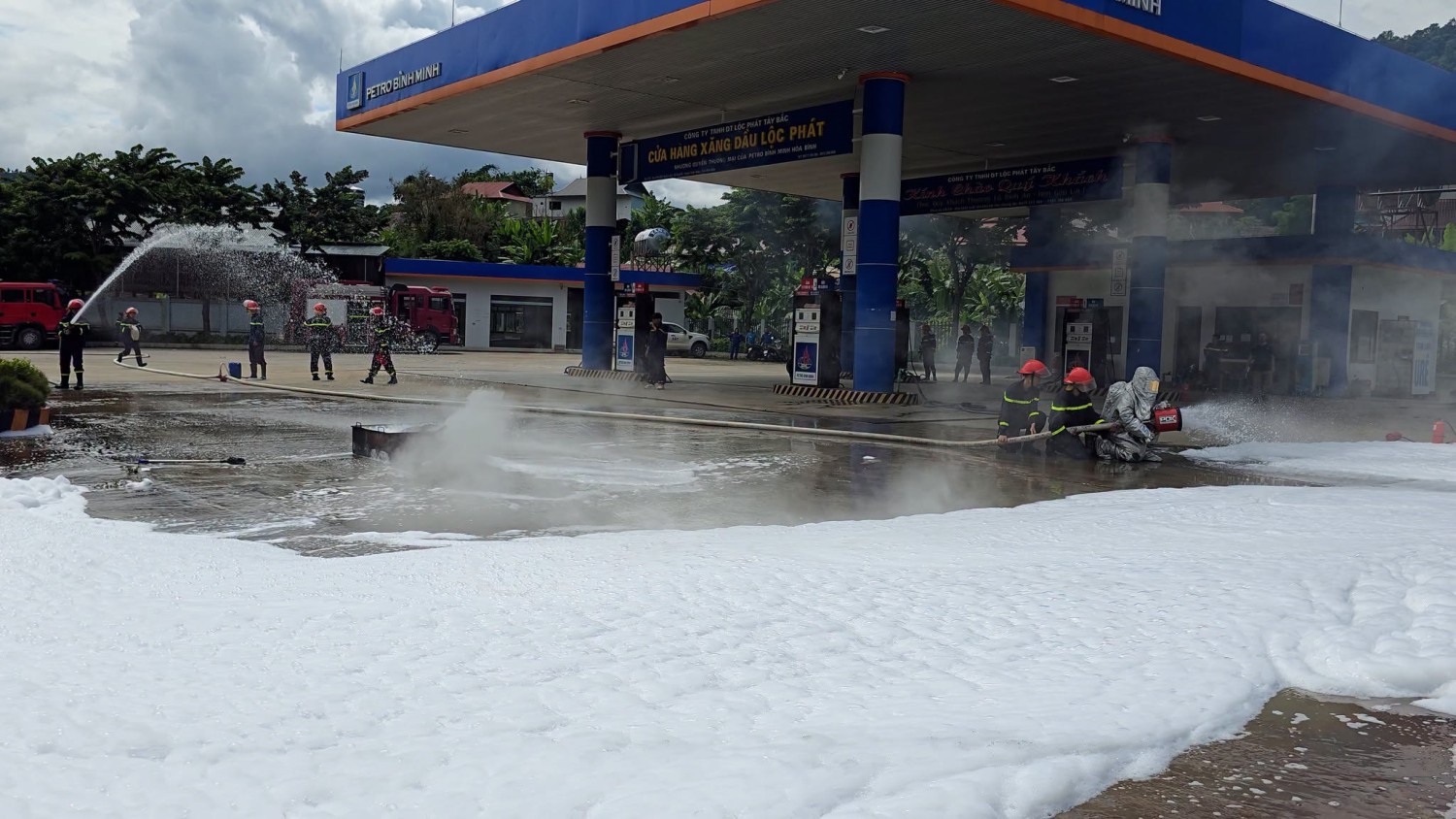 Phòng Cảnh sát PCCC và CNCH Công an tỉnh thực tập...