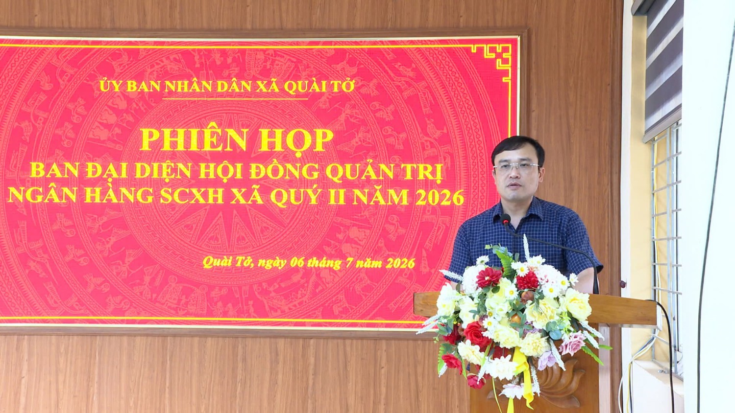 Xã Quài Tở họp Ban đại diện Hội đồng quản trị Ngân hàng Chính sách xã hội Quý II năm 2026