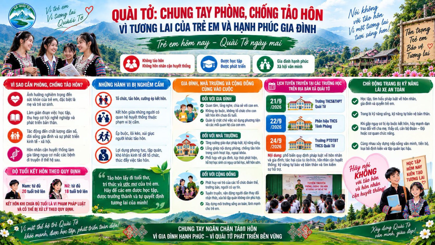 📢 QUÀI TỞ: CHUNG TAY PHÒNG, CHỐNG TẢO HÔN – VÌ TƯƠNG LAI CỦA TRẺ EM 👧👦 VÀ HẠNH PHÚC GIA ĐÌNH 👨‍👩‍👧‍👦